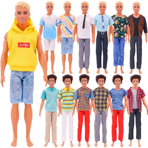 Барби Кен, комплект одежды для парня ручной работы, Барби, аксессуары для кукол BJD, игровой домик, наряд, детские игрушки для девочек