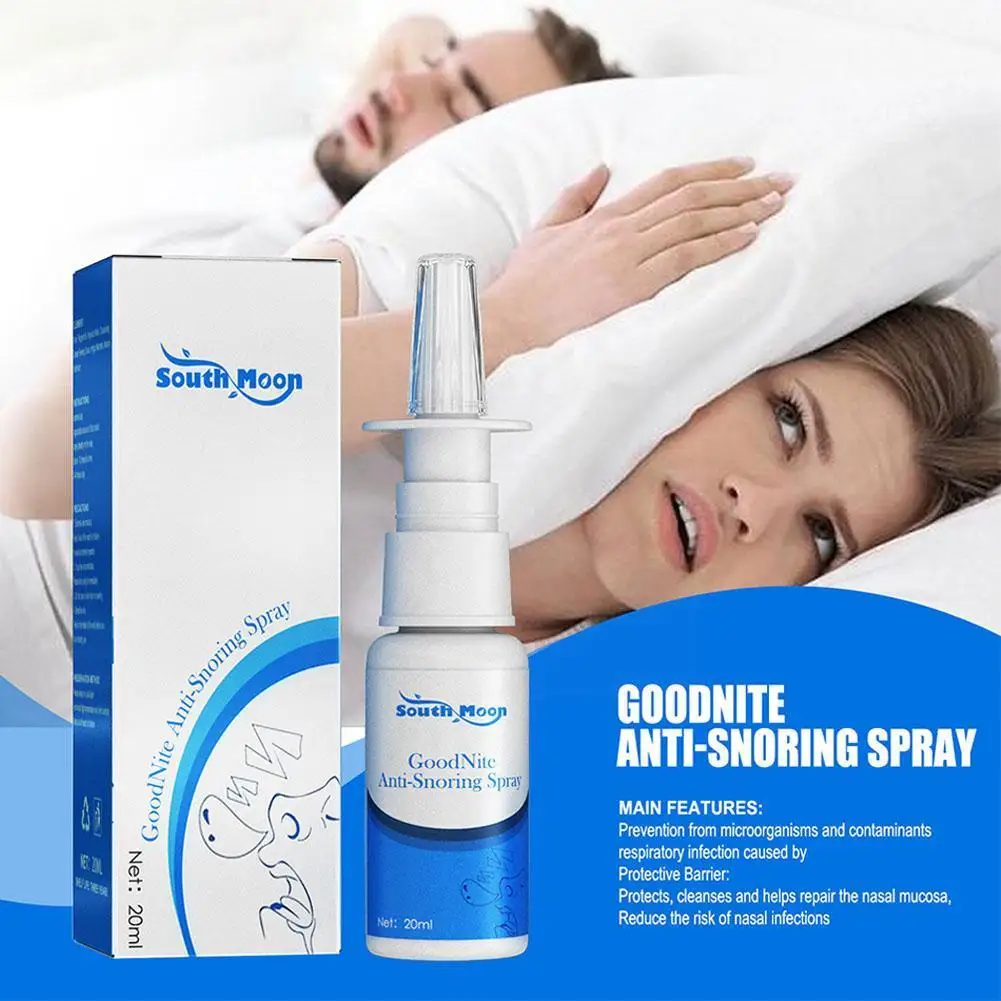 

Anti Snoring Spray Stop Snore Breath Throat Relief Improve Better Sleep Nose Sleeping Treat Congestion Easier Breathing Rel X7Z2