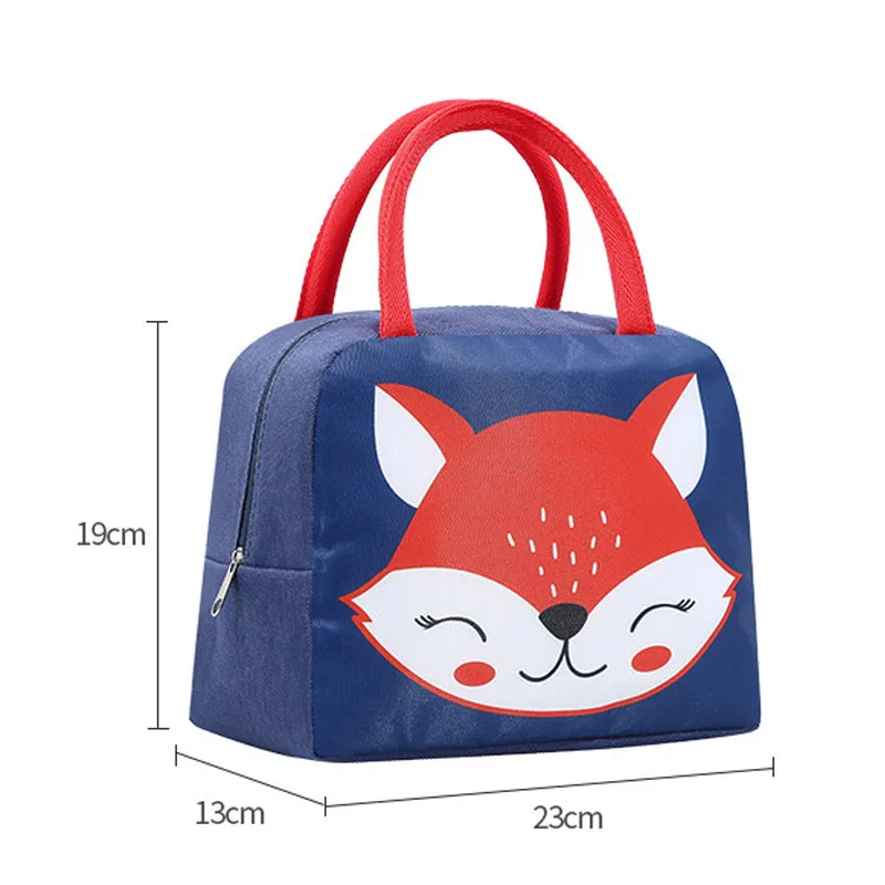 Ланч-сумки для детей детский школьный термобокс еды с милым принтом