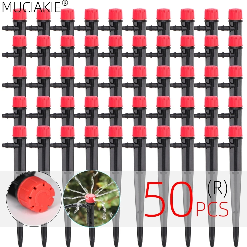 

Система капельного орошения 13 см, шланг 1/4 дюйма, стандартный комплект, 4-ходовой микро-полив для сада, цветов, овощей