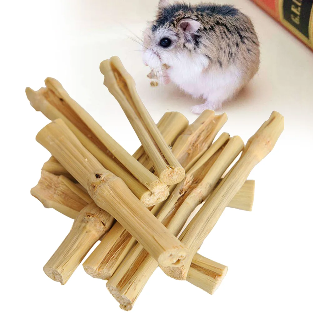 

1 Pack 500g Hamster Molar Rod Sweet Bamboo Stick Pet Snacks Chew Toys for Rabbit Hamsters Chinchillas