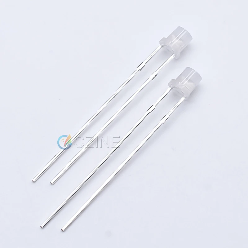 1000 шт./упаковка светодиодные лампы 3 мм с плоским верхом в