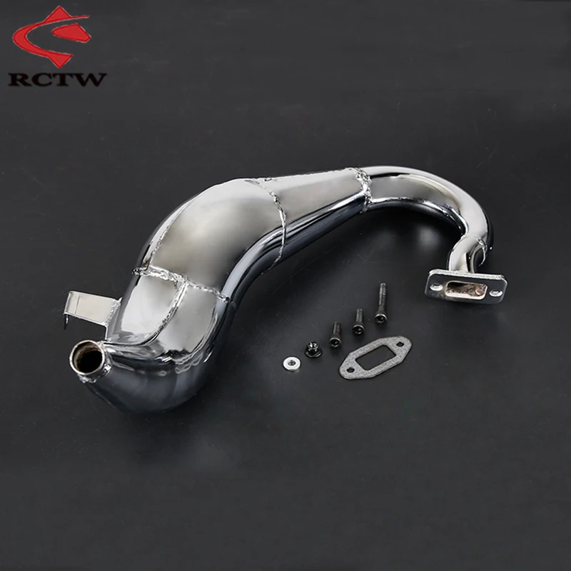 Metal 71CC Engine Exhaust Pipe Kit for 1/5 HPI ROFUN BAHA ROVAN KM BAJA LOSI 5IVE T Truck Spare Toys Parts