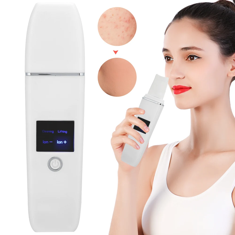 

Portable Face Skin Scrubber Cleaning Face Peeling Machine Blackhead Remover Face Cleansing Ultrasonic Exfoliating Skin Care