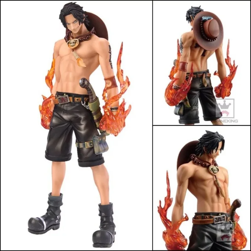 

26CM Anime ONE PIECE Portgas D Ace Fire fist Battle Action figure PVC assembled Model toys Collection Ornaments doll gifts