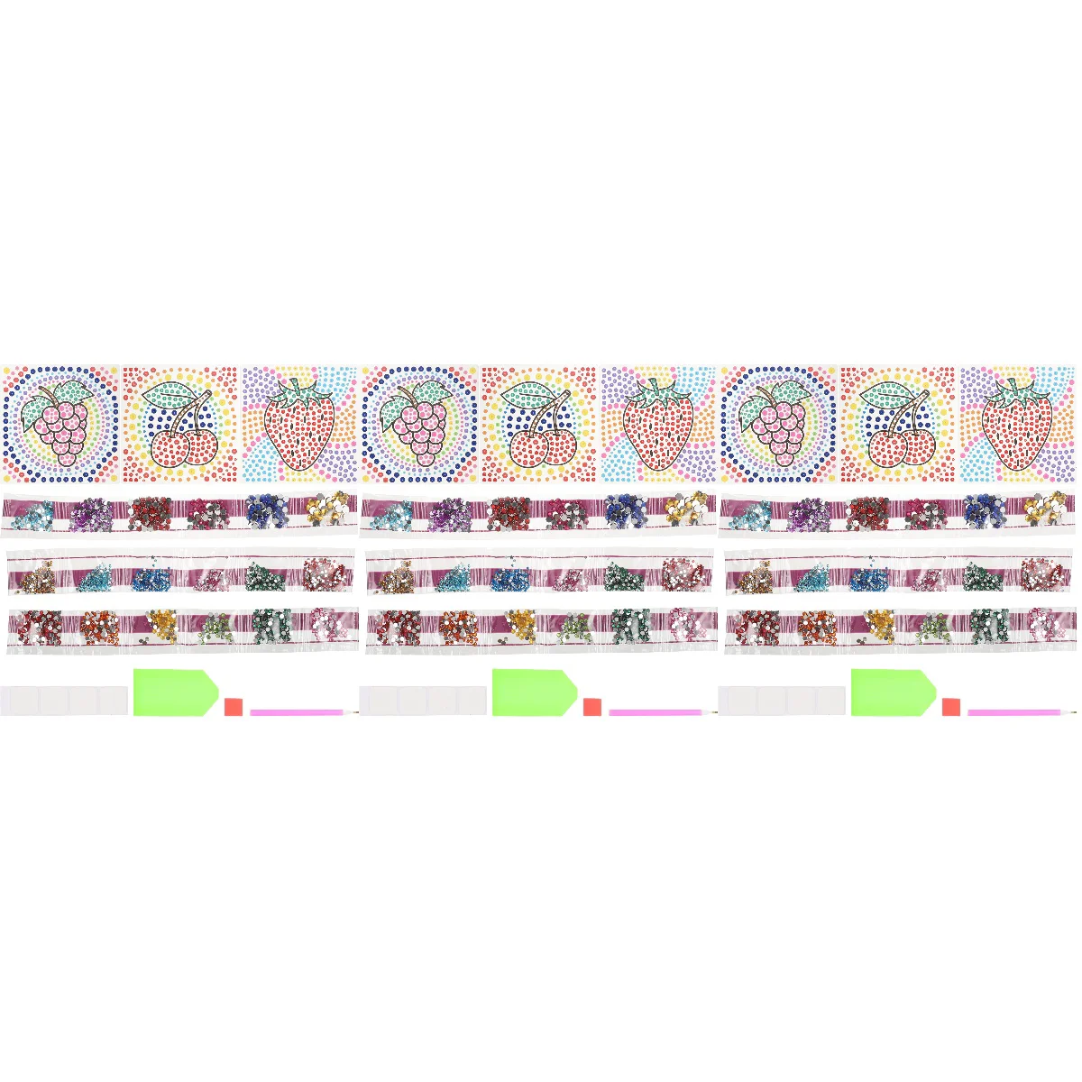 

3 Sets Kids Diamond Window Decor Diamond Window Drawing Kit for Girls Kids