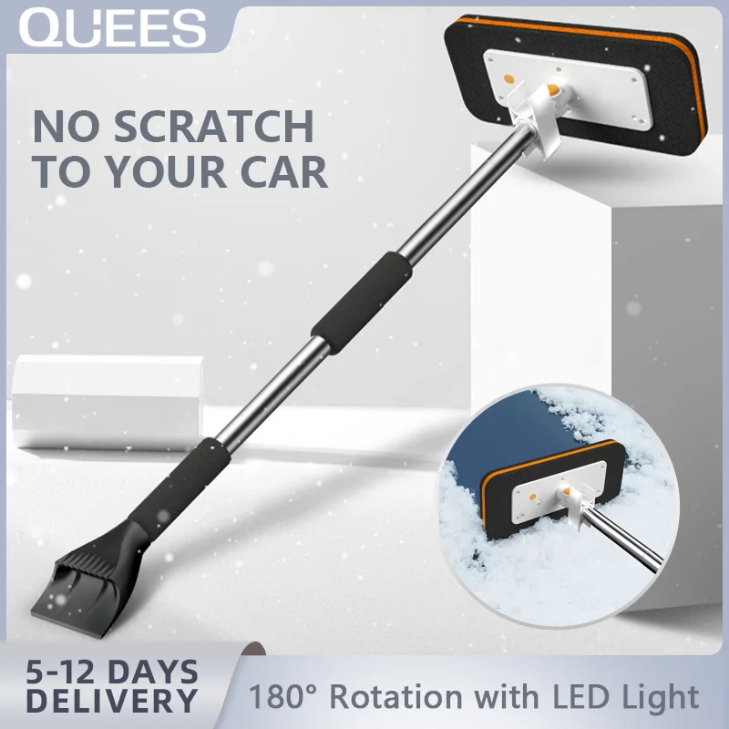 

Скребок для лобового стекла автомобиля, складная губчатая щетка для стекла, зимние многофункциональные аксессуары, инструменты для интерь...