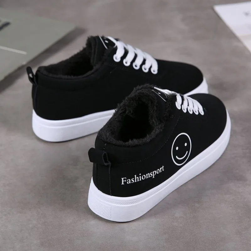 

Women Canvas Shoes Summer/Autumn Flats Women Canvas Shoes Classic Lace Up Smiley Face Walking Fashion Women Sneakers