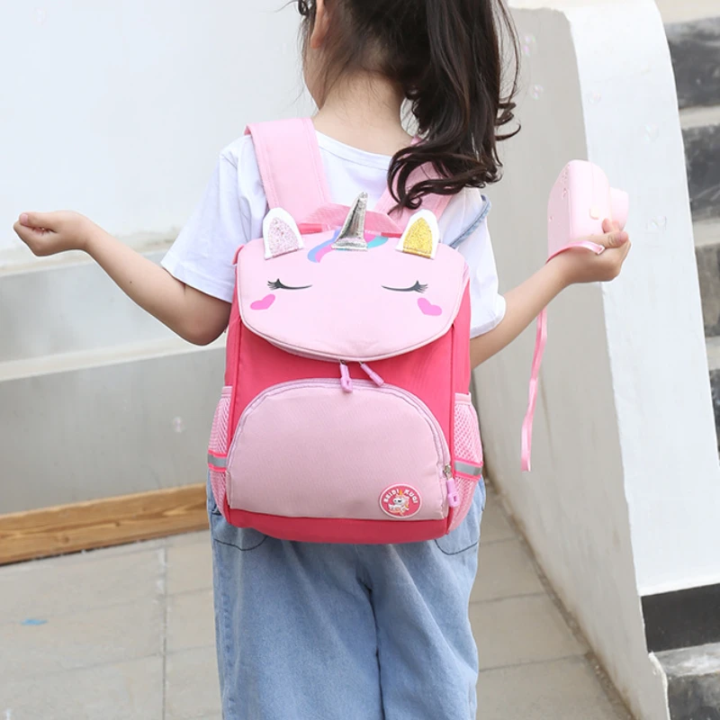 New Unicorn Dinosaur Student Schoolbags In Kindergarten Boys Girls Primary School Children Anti Splash Portable Backpack