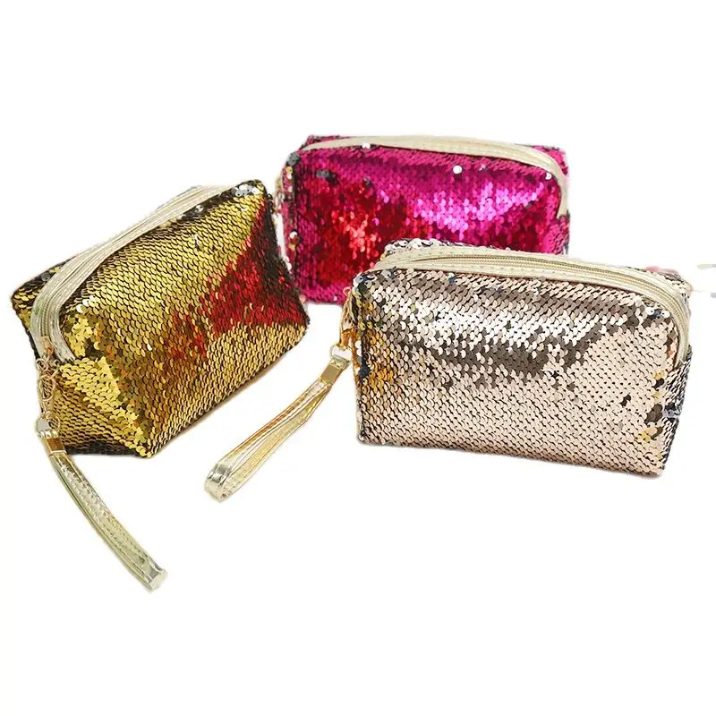 

Роскошная сумка для макияжа с блестками, женская сумка, модная сумка для ухода за кожей помады, дорожная сумка для хранения косметики для ве...