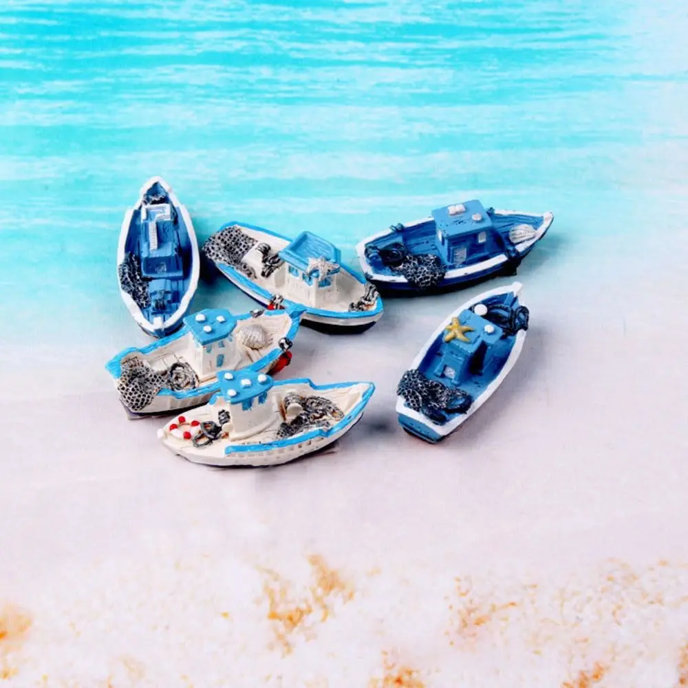 

Миниатюрная модель лодки, рыболовный корабль, игрушка «сделай сам», домашнее настольное украшение, подарок, креативная модель яхты, лодки, мини-фигурки, украшения