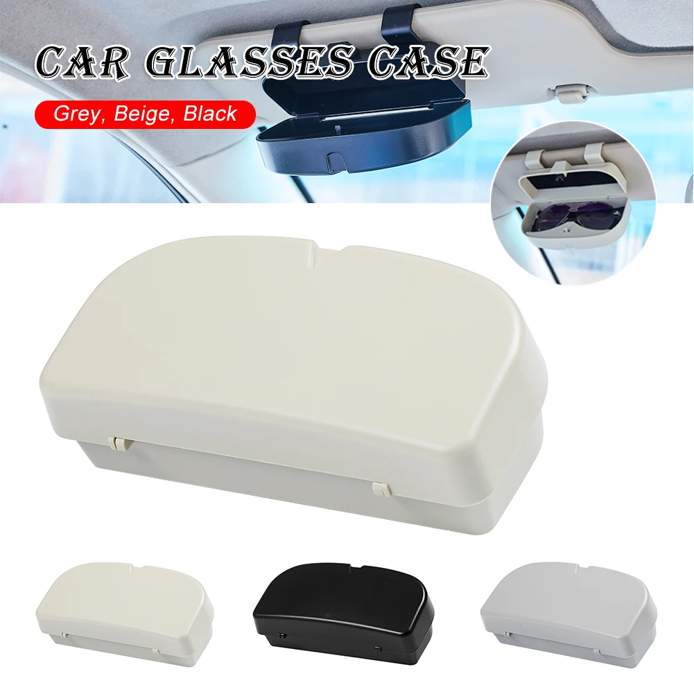 

Universal Car Sun Glasses Holder Magnetic Glasses Box Organizer Sunshade Glasses Case Storage Box Auto Interior Accessories