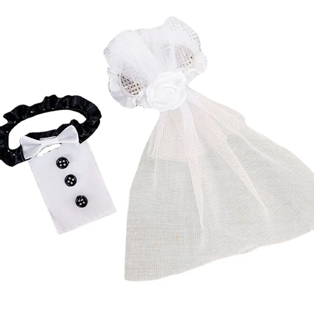 

2Pcs Bottle Sweater Set Exquisite Wine Bottle Wedding Dress for Amazing Tableware Decoration and Memorable Gifts