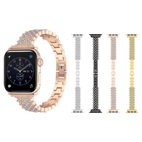 noble starry diamonds strap for apple watch 40mm 44mm 41mm 45mm women bracelet watch band for iwatch series 7 6 se 5 4 3 2