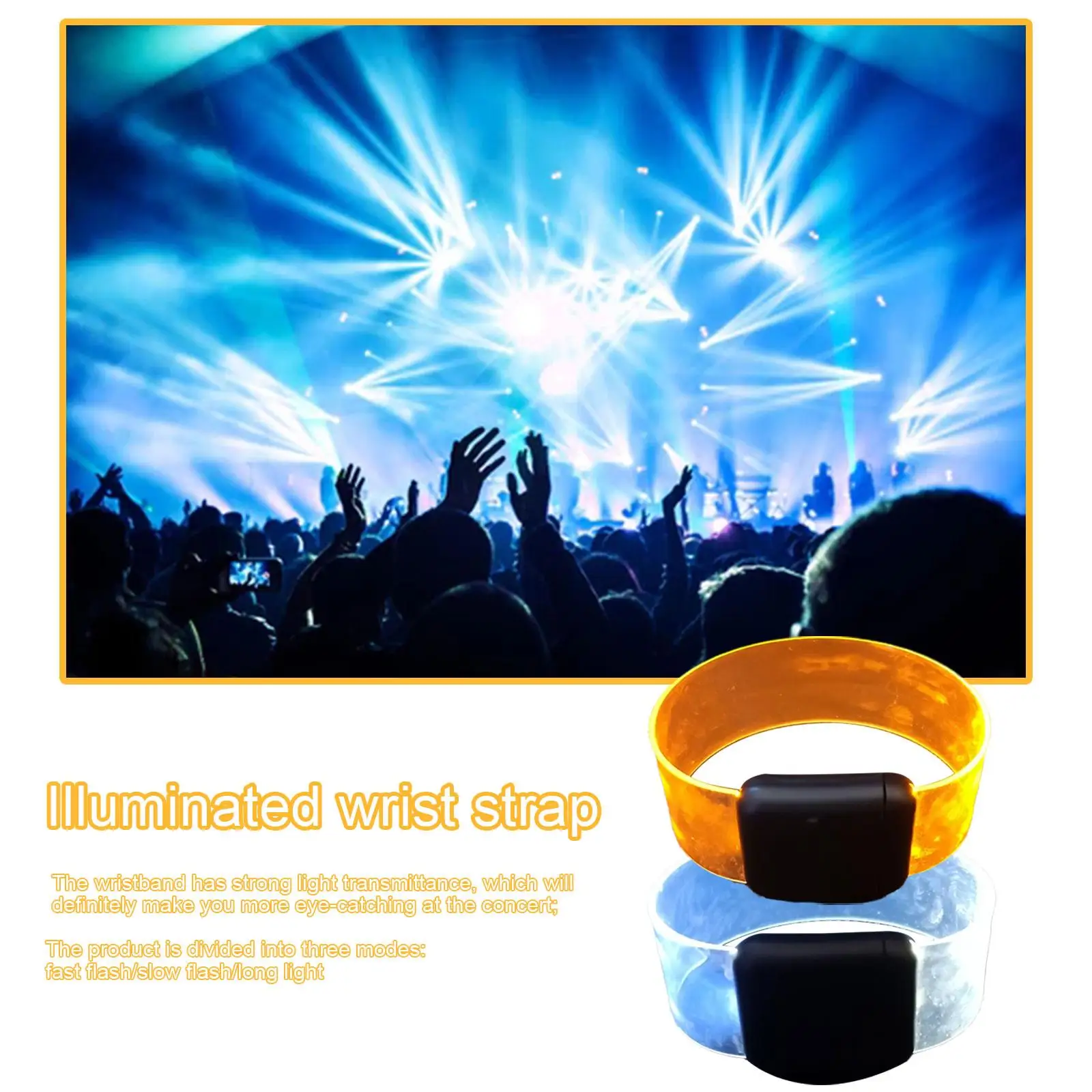 Светящийся браслет на запястье 21 см для ночной езды безопасный светодиодный