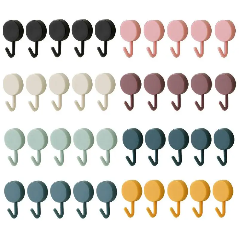 

10pcs Hole-free Hook Home Wall Decoration Practical Hook For Hats Belts Keys Towels Robes Coats Handbags Kitchen Equipment