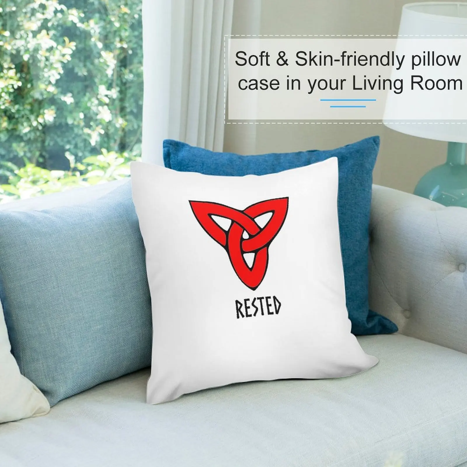 Декоративные подушки для диванных подушек (черный шрифт)