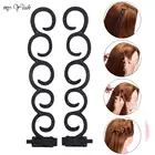 2 шт.компл. Женские французские инструменты для плетения волос Волшебная зажим для плетения волос для стайлинга зажим для плетения пучка Сделай Сам аксессуары для волос