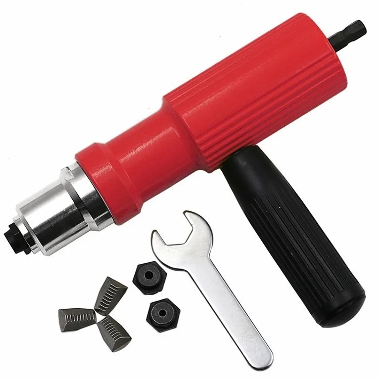 FINDER Electric Pull Rivet Conversion Tool Nut Insert Riveting Adapter Gun Set Power Cordless Drill Hand Riveter Nail Accessory