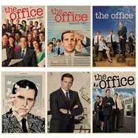 vintage tv series the office friends diy poster kraft paper sticker home bar cafe posters wall stickers