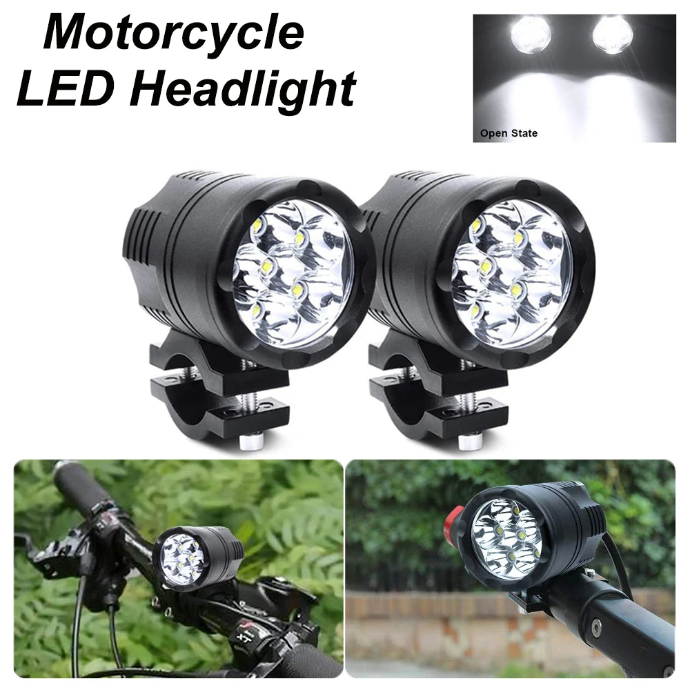 

Motorcycle LED Headlight Spotlight for BMW R1200GS ADV F800GS F650 K1200S LED Auxiliary Faro LED Moto Assemblie Lamp 12V Auto