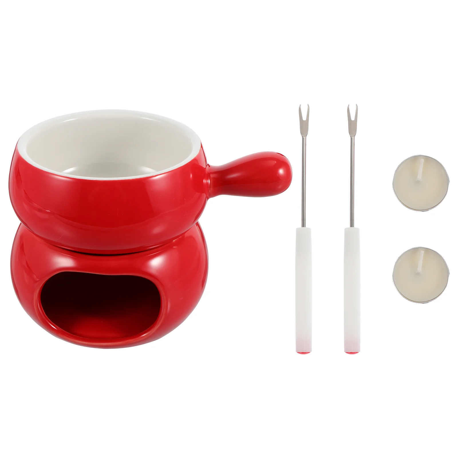 

Butter Warmer Pot Ceramic Bakeware Set Instant Noodle Pot Electric Coffee Warmer Fondue Chocolate Stove Heater Cheese Fondue Set