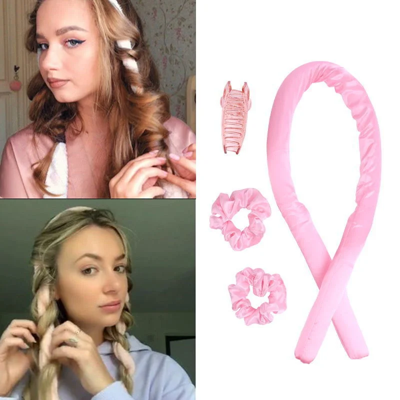 

Ободок для завивки волос без нагрева, шелковая лента для завивки волос, мягкие плойки из пеноматериала, инструменты для укладки волос