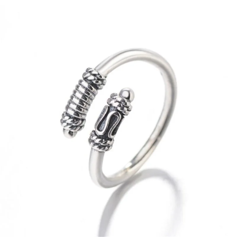

Женское Винтажное кольцо, регулируемое кольцо из серебра 925 пробы, R272