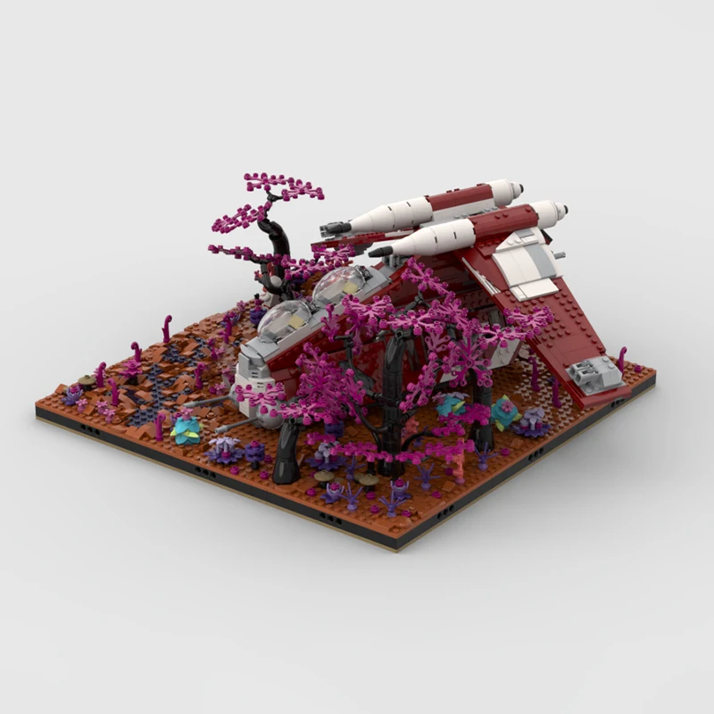 1204 шт. набор дисплеев Moc Diorama совместимый 75354 оружие корабля строительные блоки