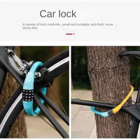 bicycle lock anti theft mountain bike chain lock password lock wire lock road car lock bicycle riding equipment accessories