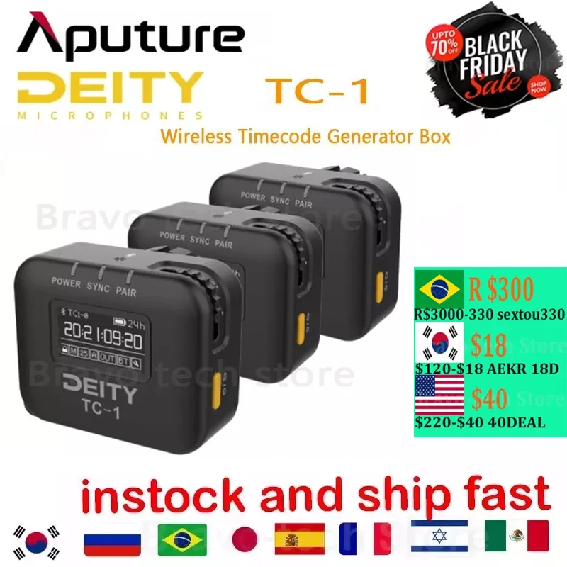 Aputure DEITY TC-1 беспроводной кодировщик времени генератор микрофона для записи видео