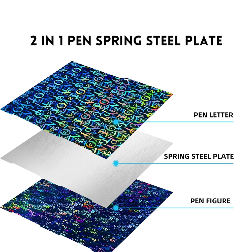 Anycubic Kobra 3 комбинированная сборная пластина Hotend Nozzle 256x26 8 мм пружинный стальной
