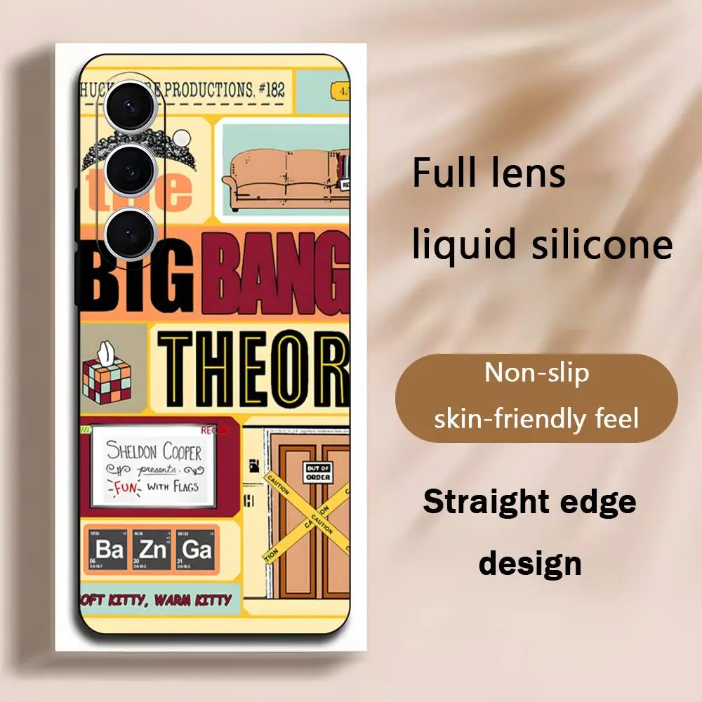 Фото Чехол для телефона TV The big B-bang T-Theory для Samsung Galaxy S26 S25 S24 S23 S22 S21 Plus Ultra Note20, мягкий, черный №1