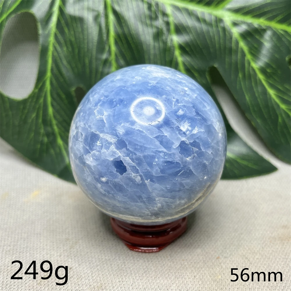 Натуральный драгоценный камень шарик кианита синий кристалл кварц радуга