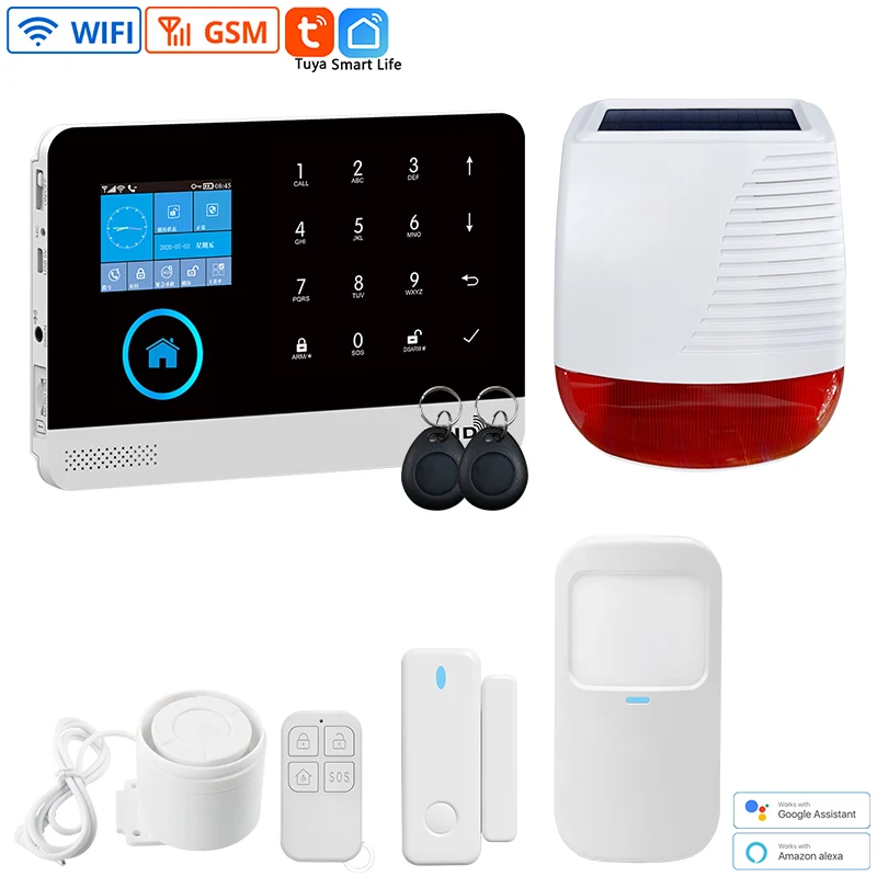 Alarm System Smart Alarm System PG103 Touch Keyboard Tuya Alarm House Home Burglar Security GSM WiFi 433MHz Wireless App Control enlarge