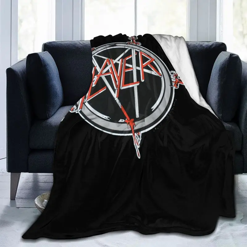 Металлическое одеяло Slayer с логотипом пентаграммы Осеннее покрывало дышащее из