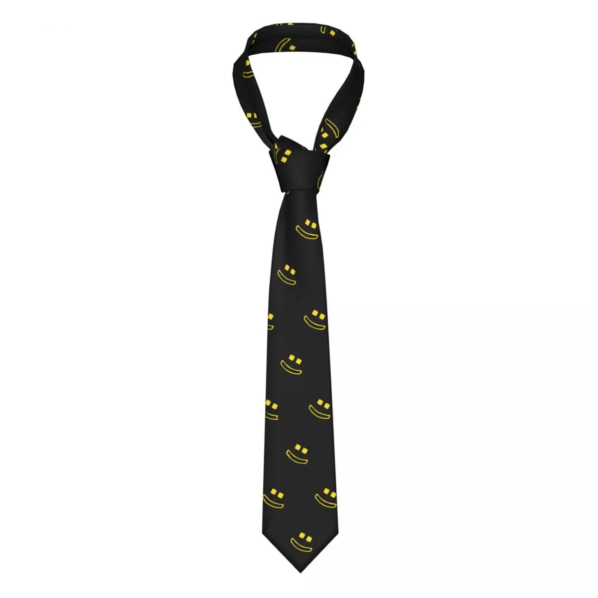 

Just The Smile Smiling Is My Favorite Necktie Men Polyester 8 cm Neck Tie for Men Fashion Narrow Suits Accessories Gravatas Gift