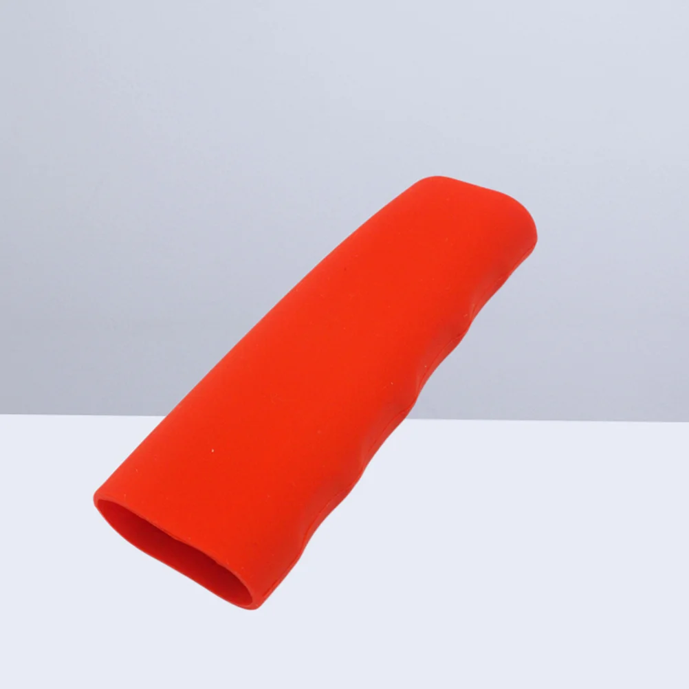 

Practical Silicone Cover Universal Wave Shaped Handbrake Cover Protector for Car (Red)