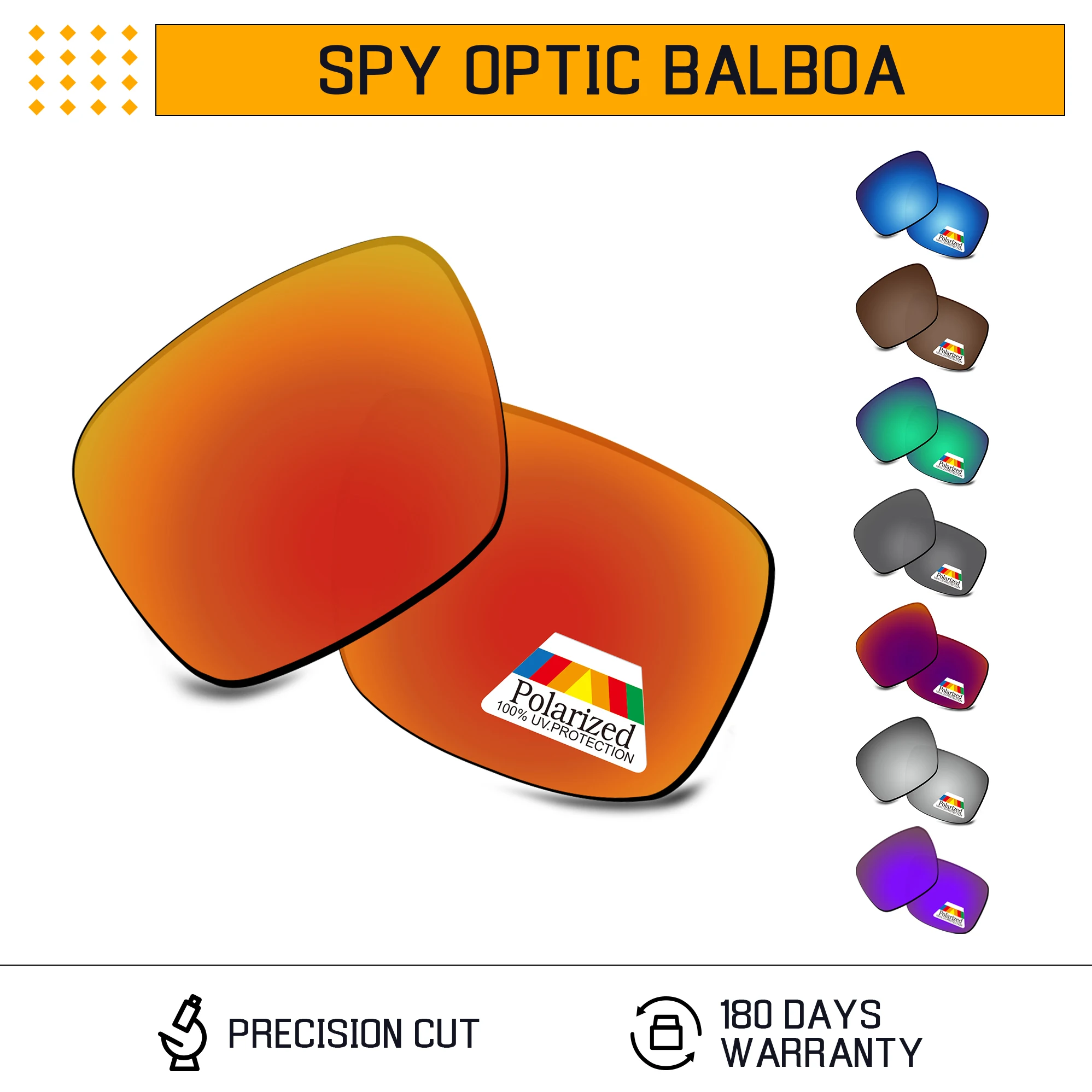 Bwake Polarized Replacement Lenses for-Spy Optic Balboa Sunglasses Frame - Multiple Options
