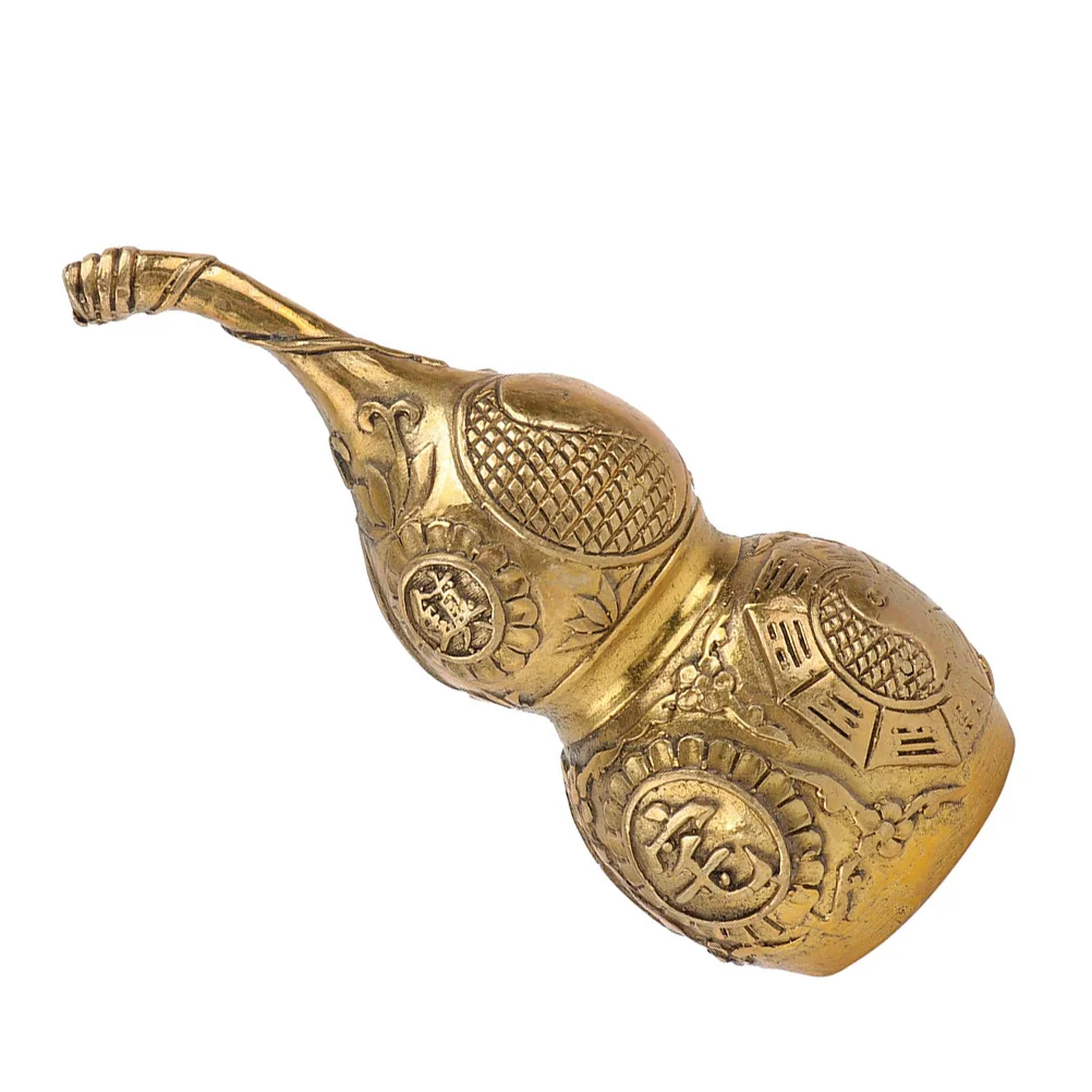 

Gourd Wu Chinese Lou Brass Fengshui Copper Lu Ornament Decorationsluck Hu Statue Wealth Charm Figurine Cucurbit Lucky Amulet