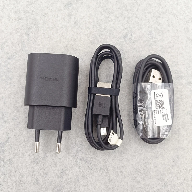 

Nokia 18W Fast Charger 12V 1.5A EU Plug Quick Wall Adapter Micro Usb Type C Cable For Nokia 9 8.3 211 C2 C1 C20 Plus G50 G20 X10