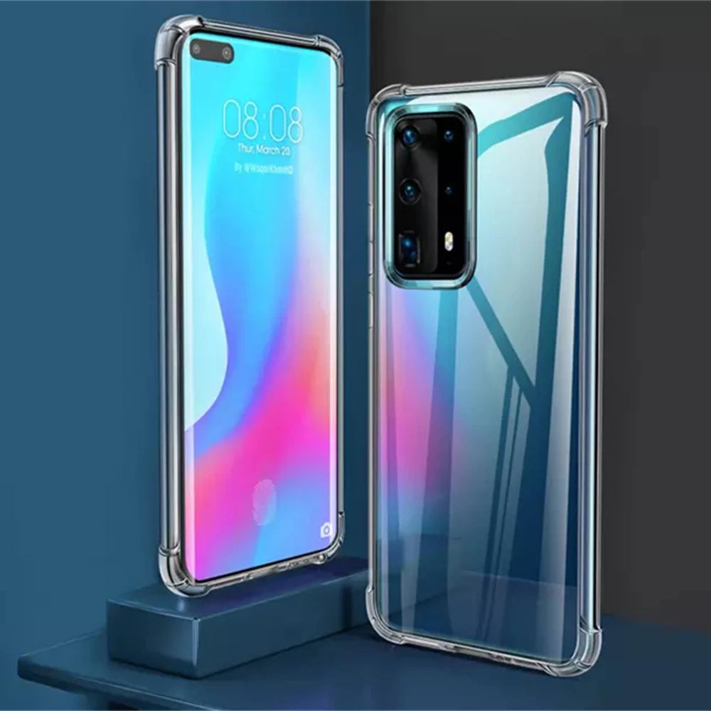 

For Huawei P50 Pro Luxury Designer Clear 4 Corner Anti Drop Silicone Waterproof Mobile Phone Bags & Cases 2d Sublimation Case
