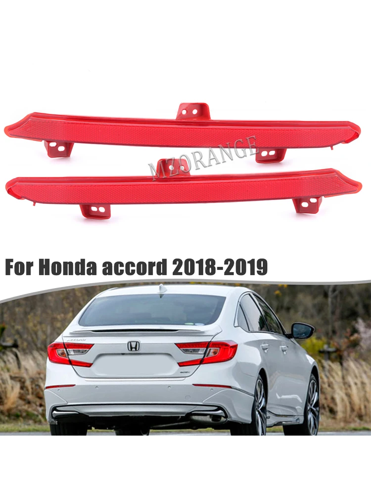 Sürüş uyarısı arka fren sinyali kuyruk tampon lambası Honda için 2018 2019 sis lambası ampul kırmızı kabuk araba aksesuarları olmadan