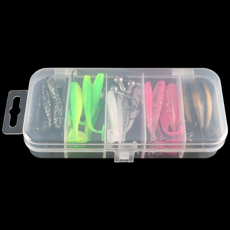 

Fake Bait Bionic Imitate Fishing Supplies Soft Bait Fishing Bait Box Lead Hook Threaded