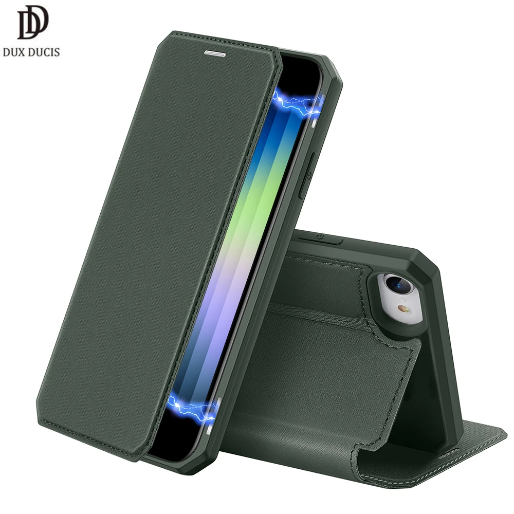 

Кожаный чехол-кошелек для iphone SE 2020 IOS SE 2020 DUX DUCIS Skin X Series, флип-чехол с магнитной застежкой, модный топ из искусственной кожи + ТПУ