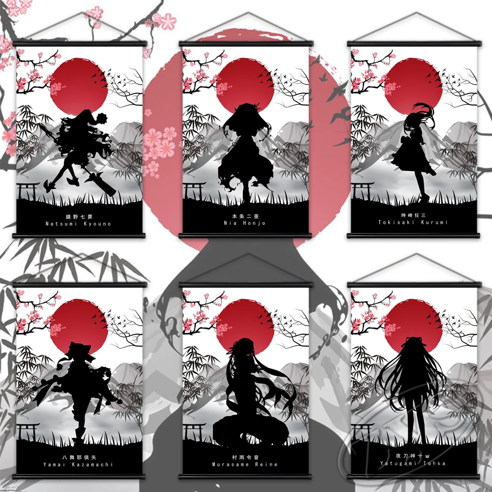 

Настенная картина из аниме «свиток», модульное художественное оформление на холсте с датой и постер, для гостиной, спальни, домашний декор