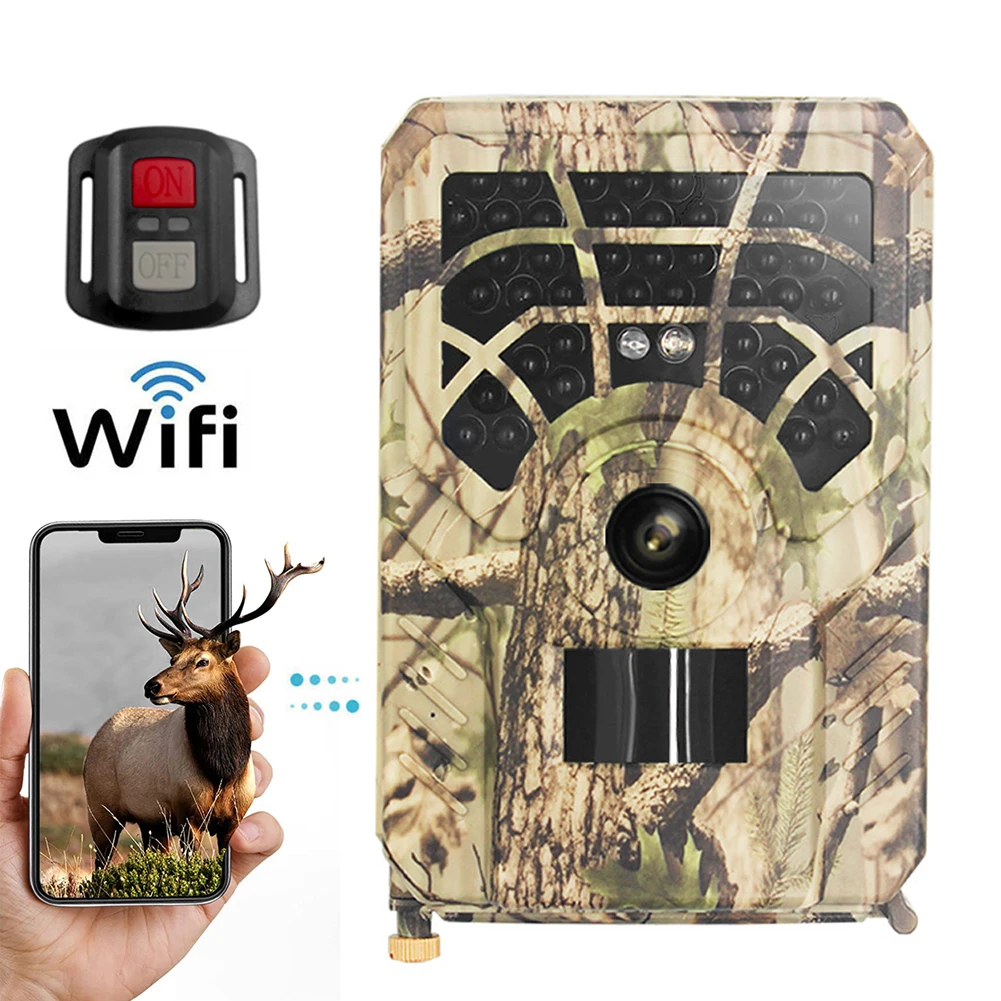 

Trail Camera Camera Garden Indoor IP54 Waterproof Night Vision Remote Control Replacement WIFI Connection 1 Set