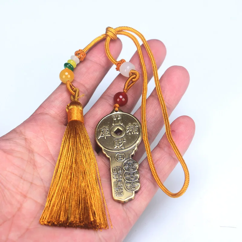 Заводская чистая медь открытый финансовый склад подвески для ключей подвеска