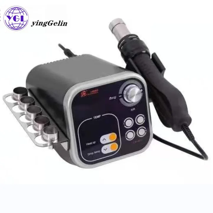 

20-100 wind level 700W soldering station hot air gun With Nozzle