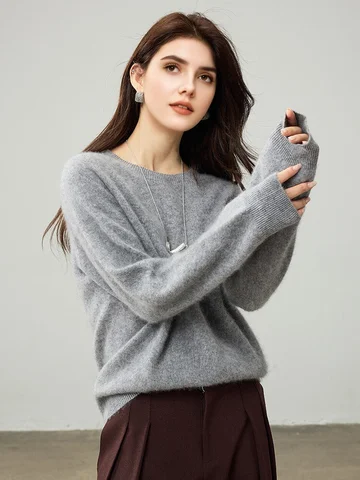 SuyaDream женские флисовые пуловеры из шерсти и кашемира, белые, винные